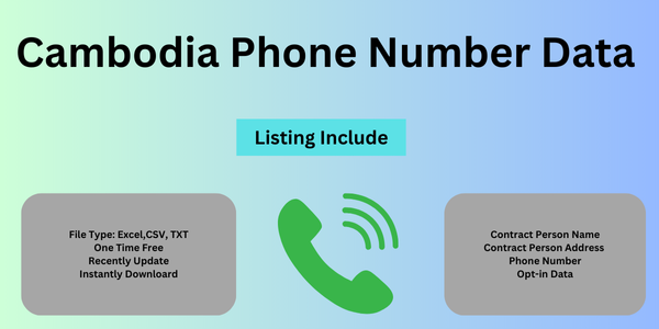 Cambodia Phone Number Data