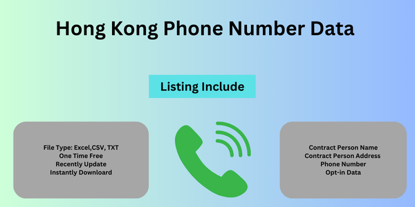Hong Kong Phone Number Data
