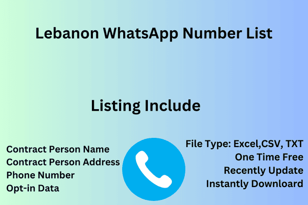 Lebanon whatsapp number list