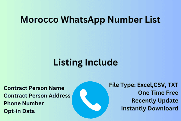 Morocco whatsapp number list