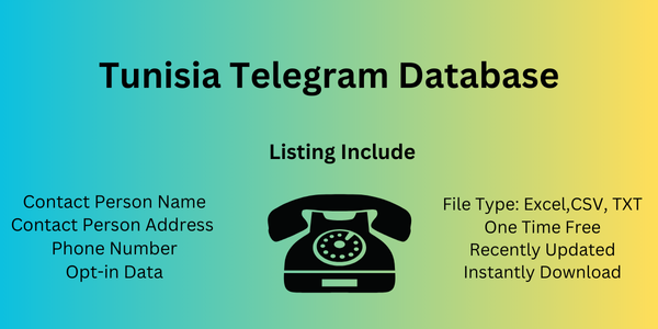 Tunisia telegram database