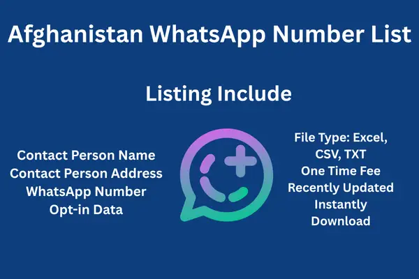 Afghanistan whatsapp number list
