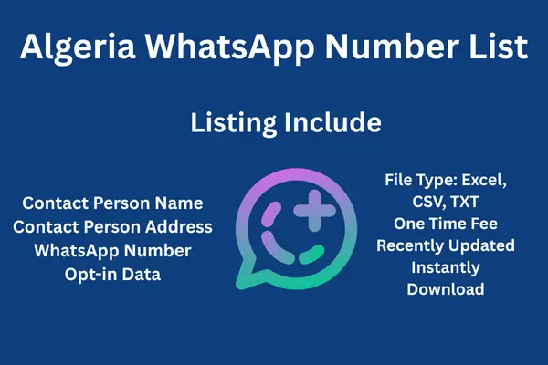 Algeria whatsapp number list