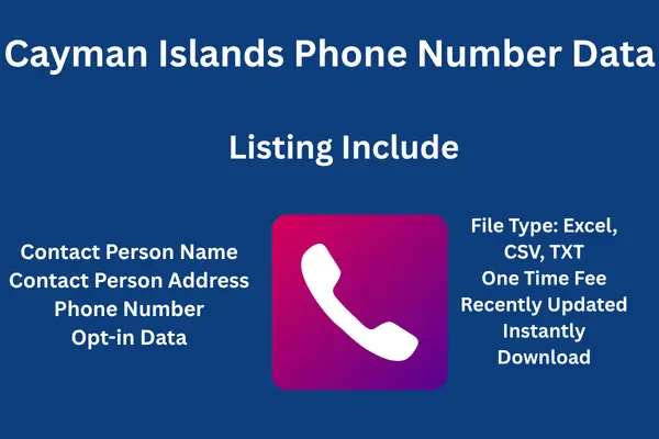 Cayman Islands phone number data