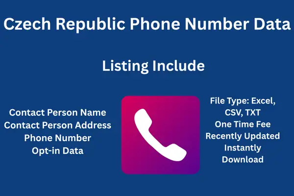 Czech Republic phone number data