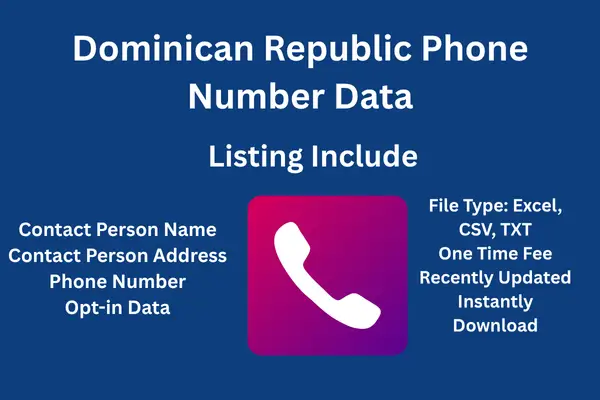 Dominican Republic phone number data