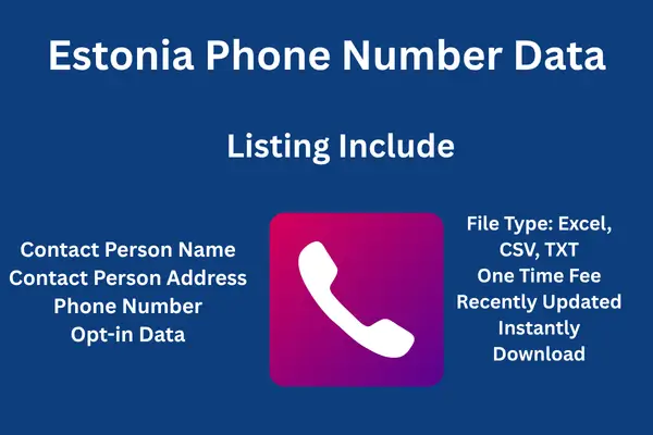 Estonia phone number data