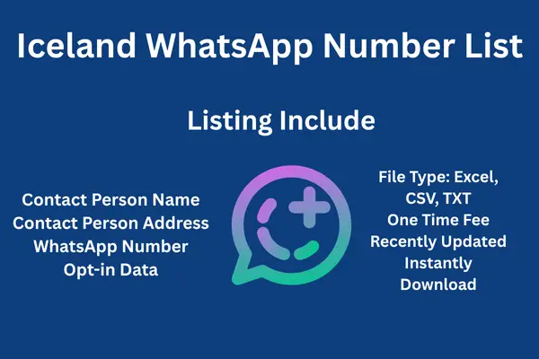 Iceland whatsapp number list