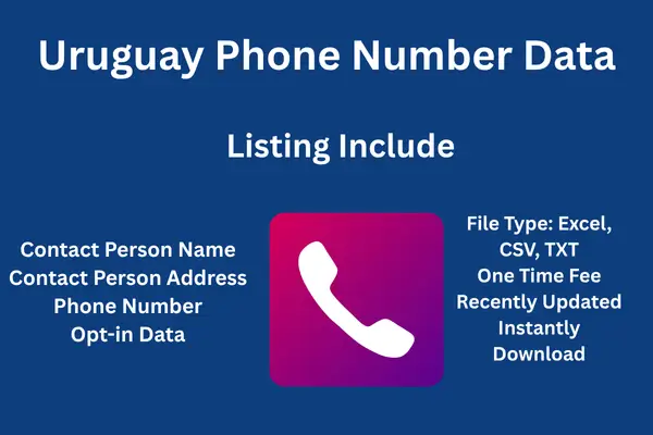Uruguay phone number data